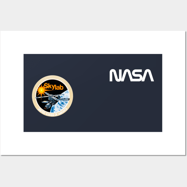 Officially approved merchandise - Vintage NASA logo, Space Shuttle Skylab mission Wall Art by Science_is_Fun